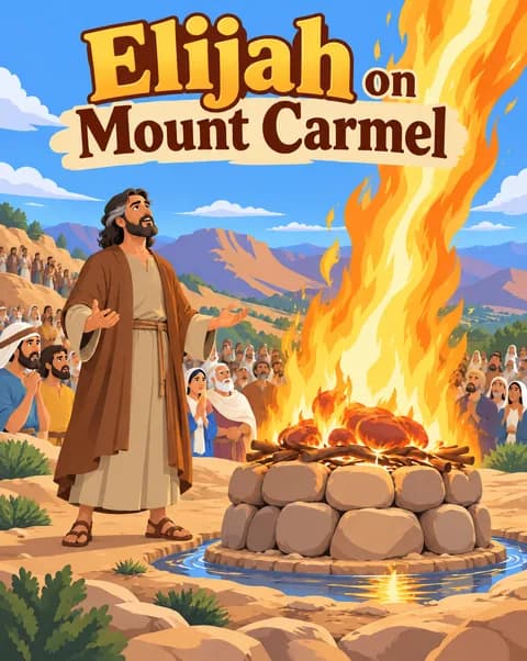 The cover of Elijah on Mount Carmel.